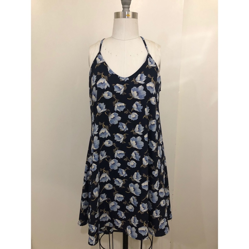 Navy blue flowy dress